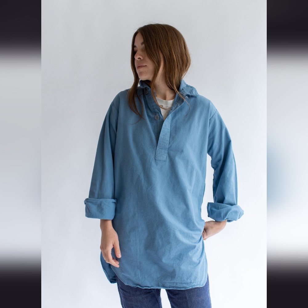 Rawson Vintage Long Sleeves Blue Artist Pull Over Tunic
